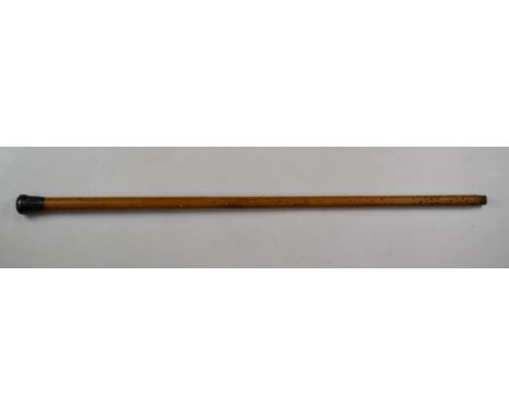 British Army Scots Guards stick/cane attributed to Regimental Sergeant Major E T Cutler, L92cm