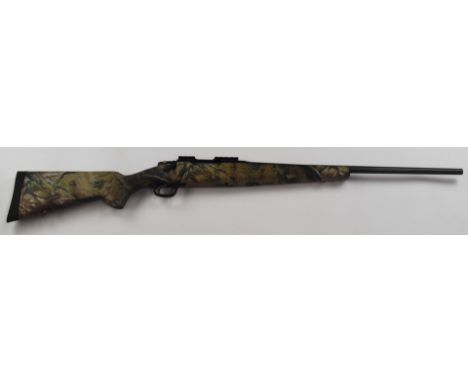 Marlin XS7 7mm-08 Remington bolt-action rifle with Realtree camouflage composite stock, chequered semi-pistol grip and forend