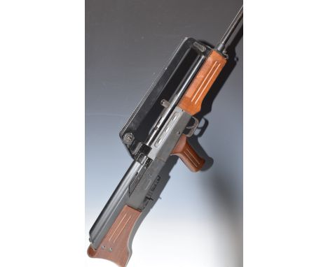 Adler Jager AP85 6mm Flobert French Bull-Pup assault rifle style shotgun with wooden pistol grip, stock and forend, sling mou