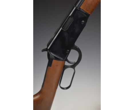 Erma EG712 Winchester style .22 repeating underlever-action carbine rifle with adjustable sights and 18.5 inch barrel, overal