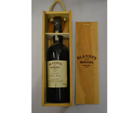 One bottle Blandy's 1954 Vintage Madeira, boxed, with certificate