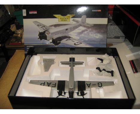 Corgi die-cast metal scale model of a British Airways Junkers JU-52 aircraft