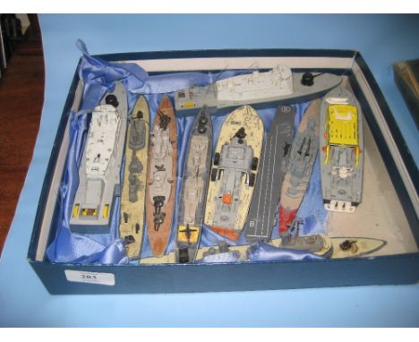 Small quantity of Dinky and Matchbox die-cast model warships