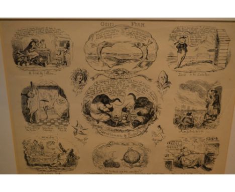 H. Stevens, watercolour, study of a red squirrel together with a quantity of various framed prints and engravings and one vol