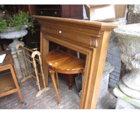 20th Century oak fire surround