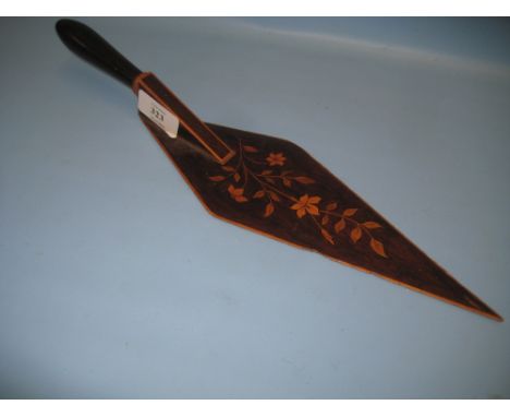 Sorrento ware marquetry inlaid trowel