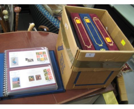 Five albums containing a collection of various First Day covers