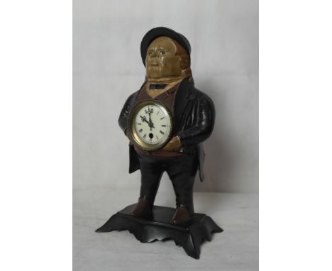 A cast-iron automaton clock with moving eggs by Bradley & Hibbard