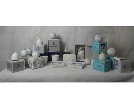 A box of boxed Lladro winter bells