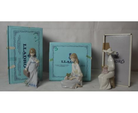 Three boxed Lladro figures of ladies to inc. "Bianca"55013, 7607 & 7604