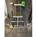 SS Frame pneumatic lifting platform w/ pedal control.