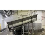 Triple Screw Conveyor System, SS Fab. , SEW EURO Motor, Controls, Grill Siding, Slip-Proof Step,