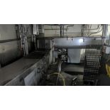 Lot of (2) Stainless Steel Single Screw Conveyors w/ SS Grill / Sheet Lockable Covers, L-Shape.