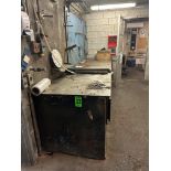 2-Level Metal Worktable w/ Drawers, Cabinet. Approx 12ft x 3ft x 35"