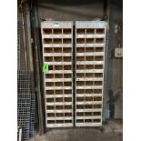 144-compartment storage locker w/ swinging doors
