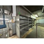 (27) Sections of adjustable metal shelving w/ (145) shelves, incl. (130) 12 x 48" shelves