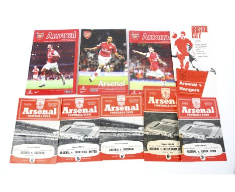 A box of approximately 125 Arsenal programmes. Dated from 1940s onwards.