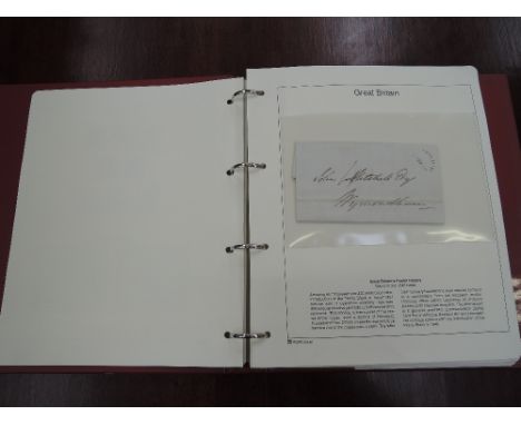 An album of stamps, GB interest, including; Army official stamps, pre 1840 letters, Penny Black, etc