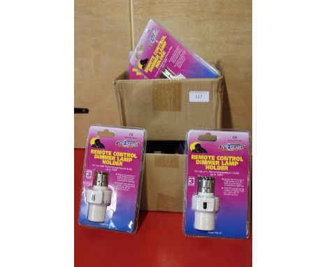 A qty of remote control dimmer lamp holders 