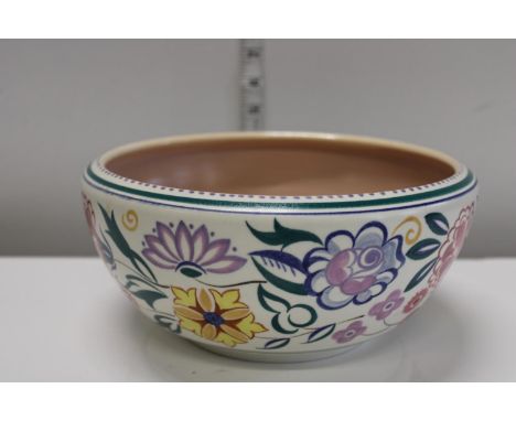 A vintage Poole pottery bowl 