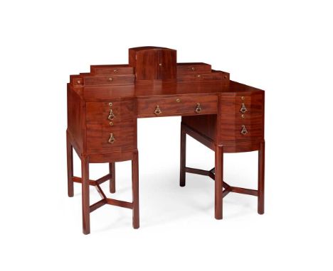 HEAL &amp; SON, LONDON WRITING DESK, CIRCA 1931 mahogany, with brass fittings, with original pencil designDimensions:108.5cm 