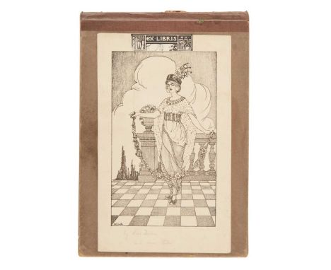 § MARGARET DE COURCY LEWTHWAITE DEWAR (1878-1959) COLLECTION OF BOOKPLATES, CIRCA 1900-1910 printed paper, comprising 34 book