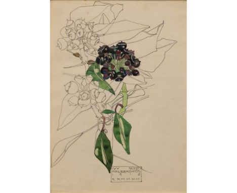 CHARLES RENNIE MACKINTOSH (SCOTTISH 1868-1928) IVY SEED, WALBERSWICK pencil and watercolour, inscribed, signed and dated lowe