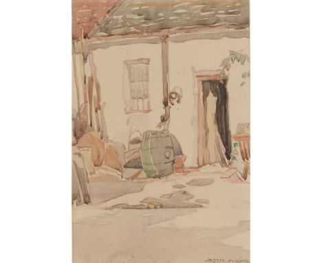 JESSIE MARION KING (1875-1949) ARTIST'S COTTAGE, ARRAN watercolour, signed lower left JESSIE M. KINGDimensions:23.5cm x 15cm