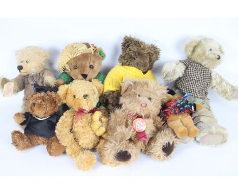 Traditional Treasures, Keel Toys, Giorgio Beverly Hills, Jade Soft Toys - a collection of eight teddy bears - lot includes a 