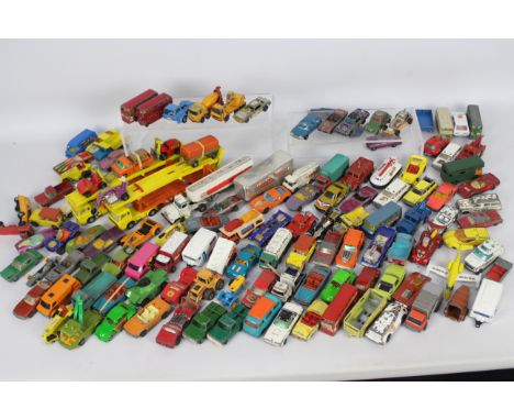 Corgi - Matchbox - Hot Wheels - 140 x unboxed vehicles including #4 Pontiac Firebird, # 66 Ford Transit, # K-11 DAF car trans