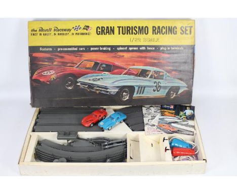 The Revell Raceway - Gran Turismo Racing Set 1/32 scale #R-3000 with ephemera and two cars present in the box 