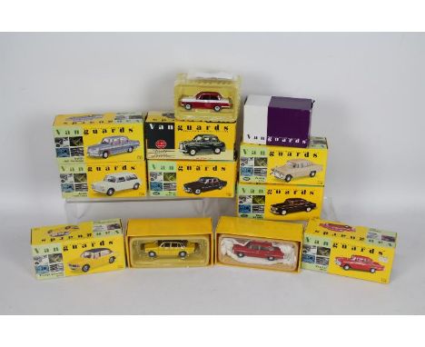 Vanguards, Lledo - A fleet of nine boxed 1:43 scale diecast model vehicles from Vanguards. Lot includes RV1002/1 Rover P5 MKI