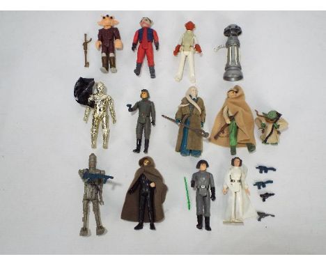 Star Wars, Kenner, Hasbro, LFL, CPG, GMFGI - A group of 13 loose vintage Star Wars figures many come with original weapons / 