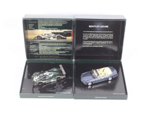 Minichamps - Two boxed 1:43 scale diecast model Bentleys from Minichamps. Lot consists of Minichamps BL469 Bentley Azure in m