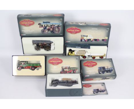 Corgi Vintage Glory - Four boxed diecast 1:50 scale Limited Edition steam vehicles. Lot consists of Corgi Vintage Glory #8001