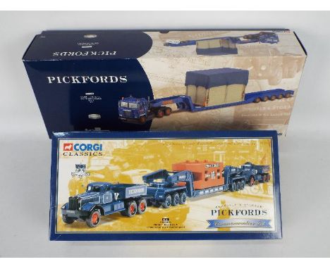 Corgi Classics - Two boxed Limited Edition diecast 1:50 scale Corgi 'Pickfords' sets. Lot consists of Corgi 55201 Diamond T B