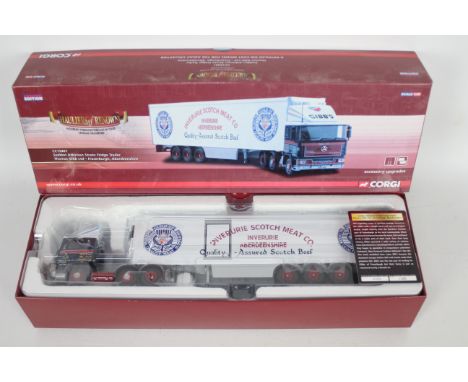 Corgi - Hauliers Of Renown - A boxed Seddon Atkinson Strato fridge trailer in Thomas Gibb Scotch Beef livery, its number 342 