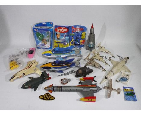 JR Rosenthal, Matchbox, Bandai, Others - A collection of mainly unboxed and built plastic Gerry Anderson themed model kits wi