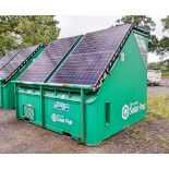 Autosmart Solar Pod solar/diesel generator Comprising of: 4 - solar panels, 8 - batteries,