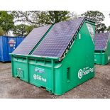 Autosmart Solar Pod solar/diesel generator Comprising of: 4 - solar panels, 8 - batteries,