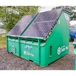 Autosmart Solar Pod solar/diesel generator Comprising of: 4 - solar panels, 8 - batteries,