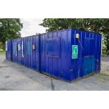 36 ft x 10 ft steel anti-vandal site office unit ** No keys but open **