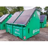Autosmart Solar Pod solar/diesel generator Comprising of: 4 - solar panels, 8 - batteries,