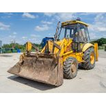 JCB 3CX backhoe loader Year: 1996 S/N: 440871 Recorded Hours: 9395 4-in-1 bucket, fork carriage &