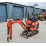 Kubota K008-3 0.8 tonne rubber tracked micro excavator Year: 2018 S/N: 30719 Recorded Hours: 2059