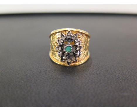 A silver gilt gem-set dress ring - Stamped 925 - Ring size M1/2 - Weight approx 3.6gms
Condition Report: Good - With light su