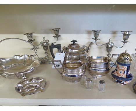 A broad selection of silver plated tableware to include a tea service
Condition report: All in good order