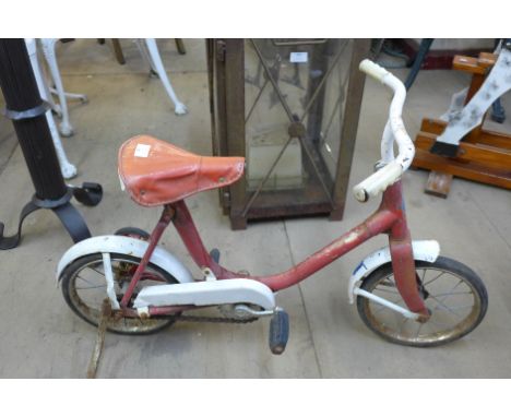 A vintage child's bicycle 