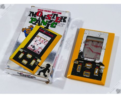This is the classic handheld game&nbsp;MONSTER&nbsp;PANIC&nbsp;made in&nbsp;JAPAN&nbsp;by&nbsp;EPOCH&nbsp;in 1981. Item comes