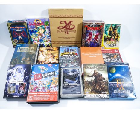 This is a lot of PC GAMES &amp; SOFTWARE released in JAPAN. Complete and in good condition. Some are unused. Includes some in